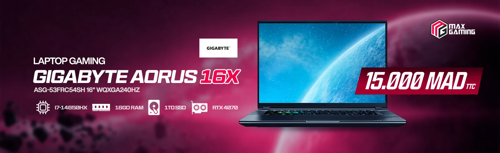 GIGABYTE AORUS 16X BANNER